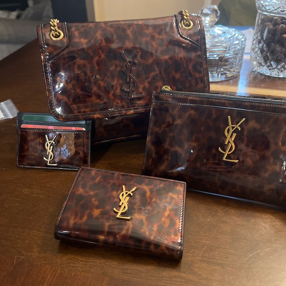 Ysl patent leather tortoise collection